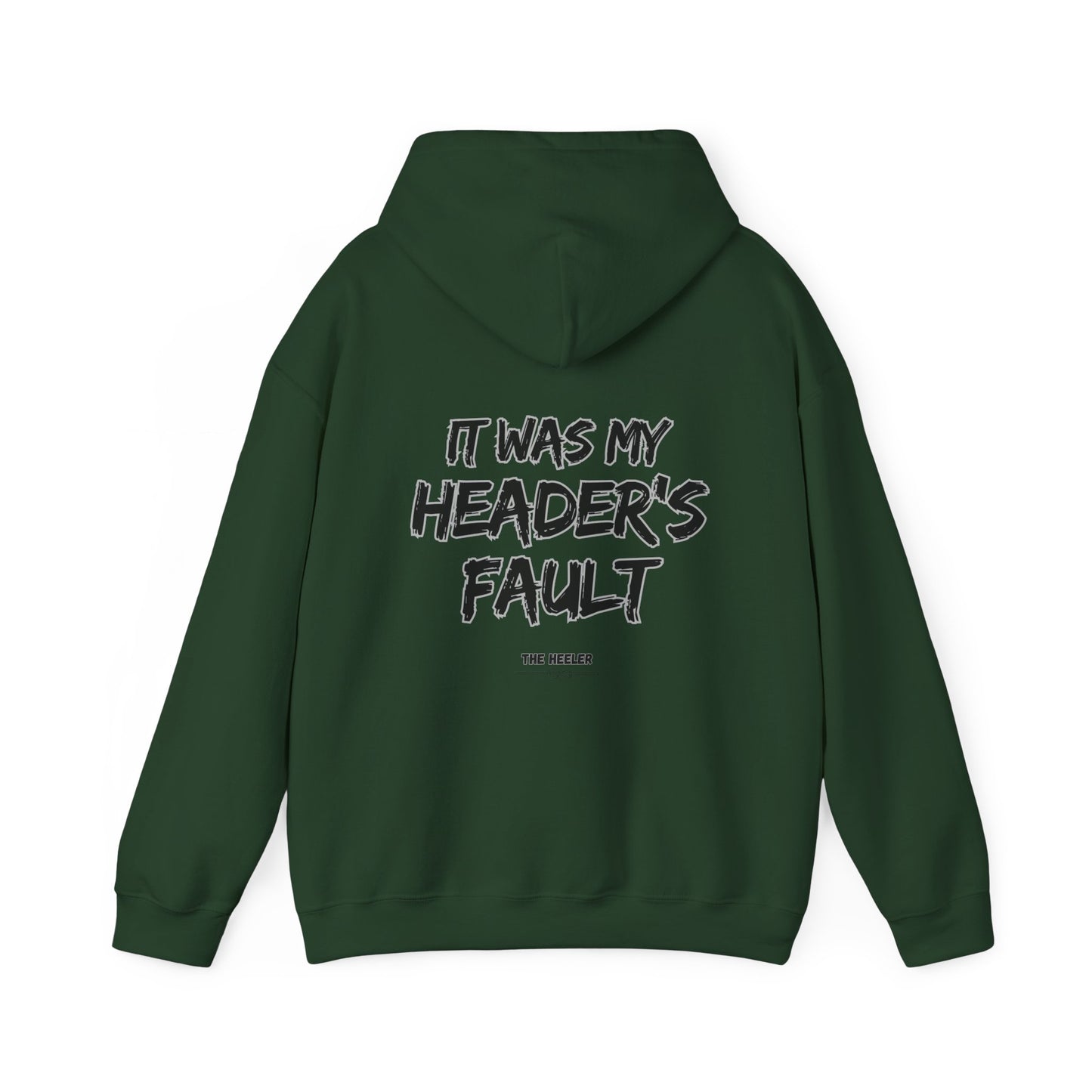 HEADER'S FAULT TEAM ROPING PARTNER RODEO Unisex Heavy Blend™ Hooded Sweatshirt