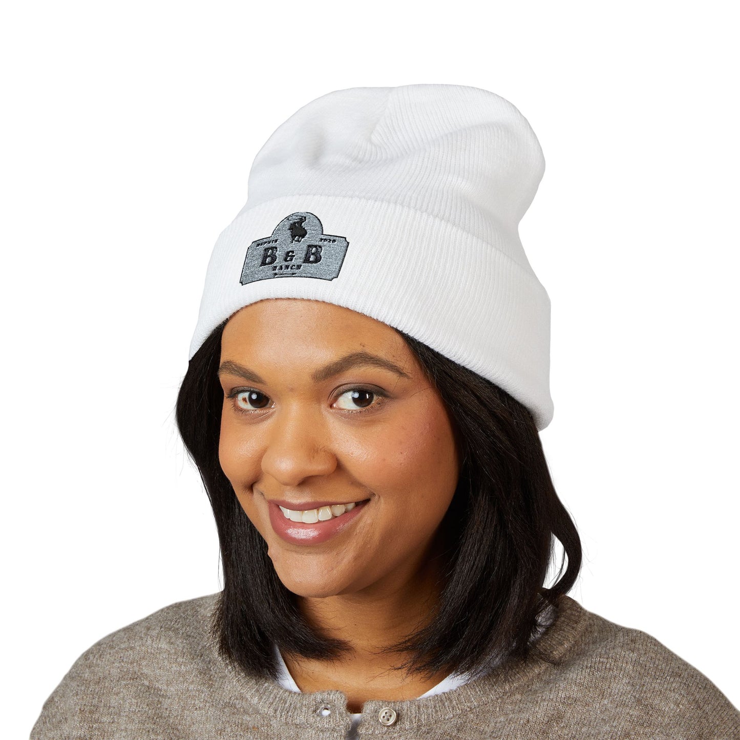 Stylish Embroidered Classic Cuffed Beanie for Fashionable Outdoor Adventures