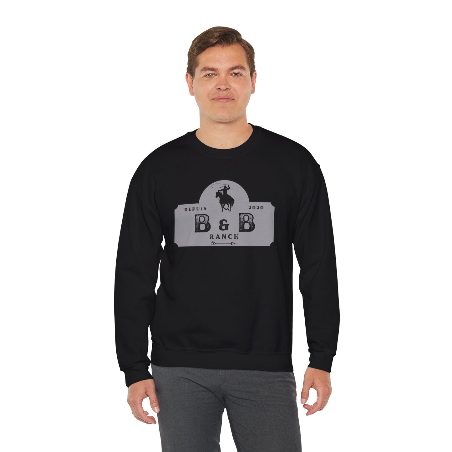 B & B RANCH LOGO Unisex Heavy Blend™ Crewneck Sweatshirt