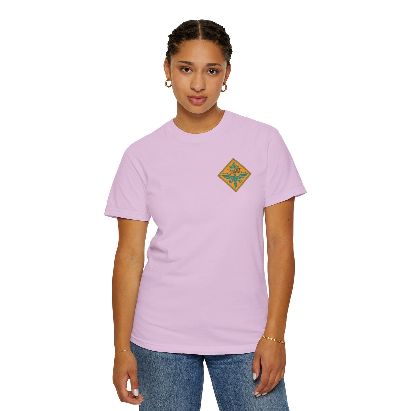 Rustic Horizon Yellow Thunderbird UNISEX T-Shirt｜Festival Wear, Casual Outfit, Gift for Nature Lovers, Vintage Style Tee, Summer Essential