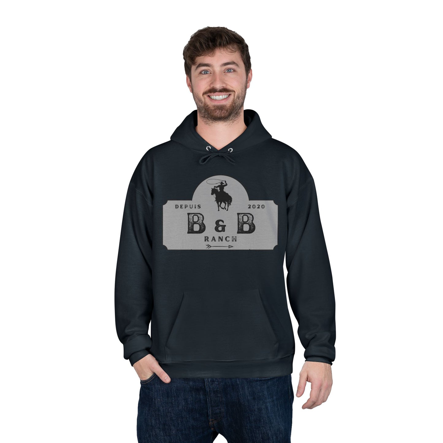 RANCH B & B LOGO Unisex EcoSmart® Pullover Hoodie Sweatshirt