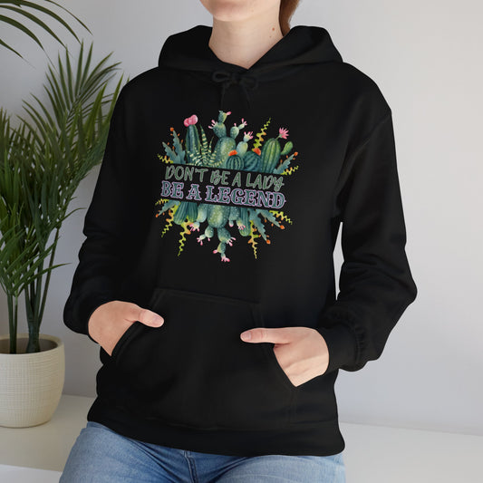 BE A LEGEND LADY CACTUS UNISEX Heavy Blend™ Hooded Sweatshirt