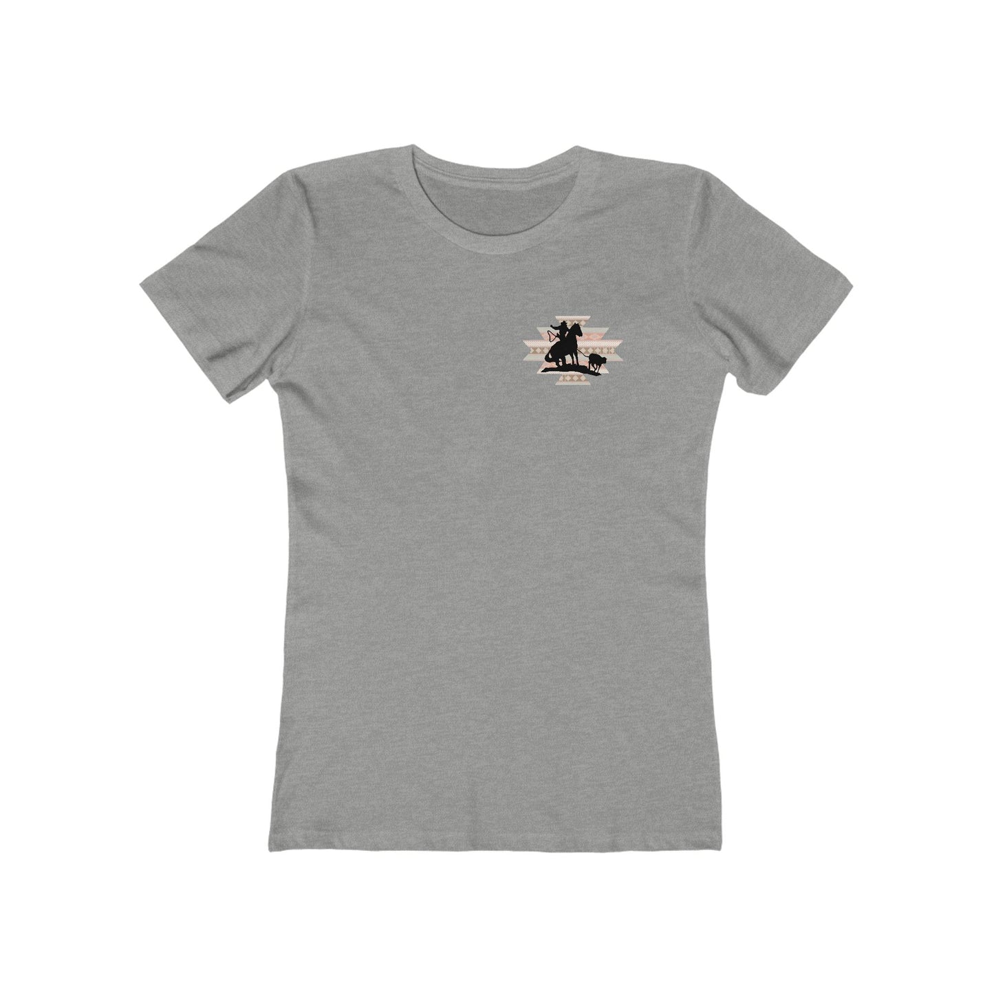 Breath, stop thinking and rope Cowgirl Women's Boyfriend Tee - Perfect for Casual Outings and Celebrations