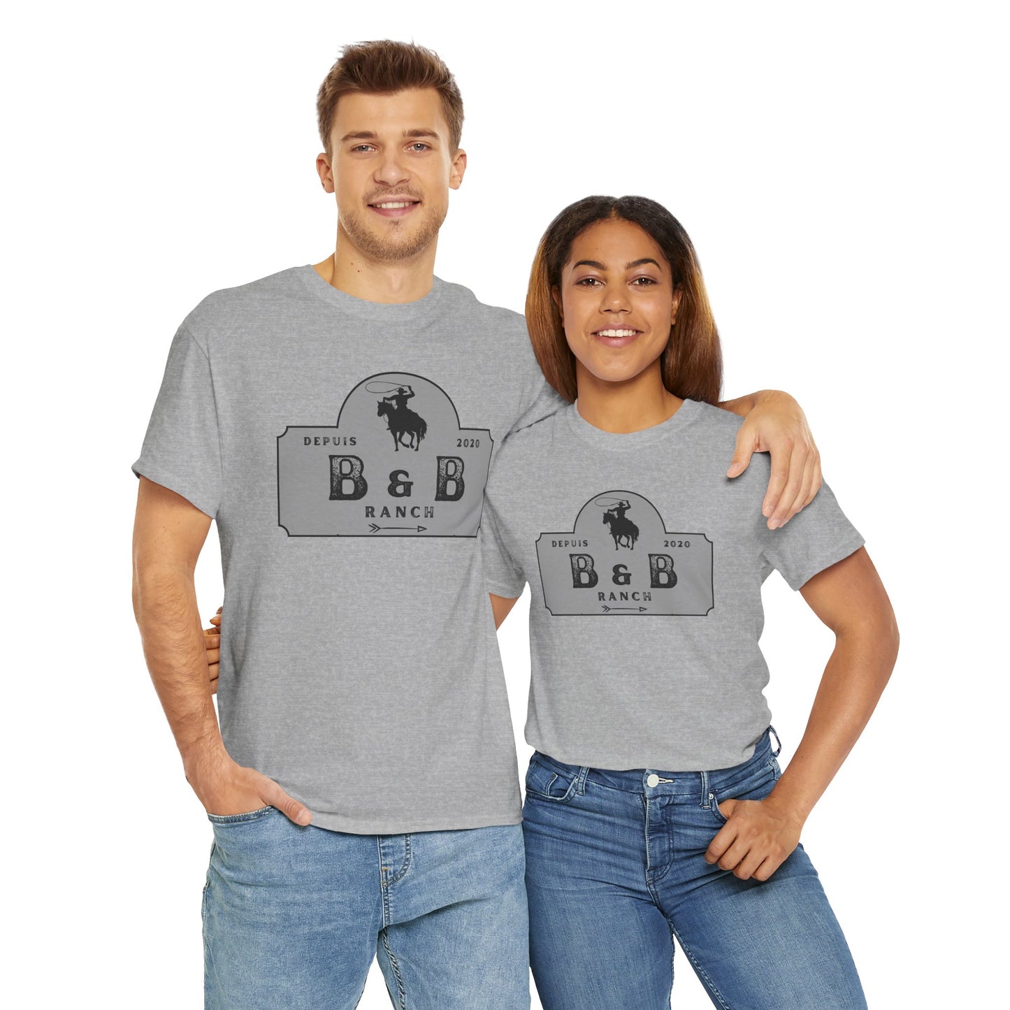 B & B RANCH  LOGO Unisex Heavy Cotton Tee