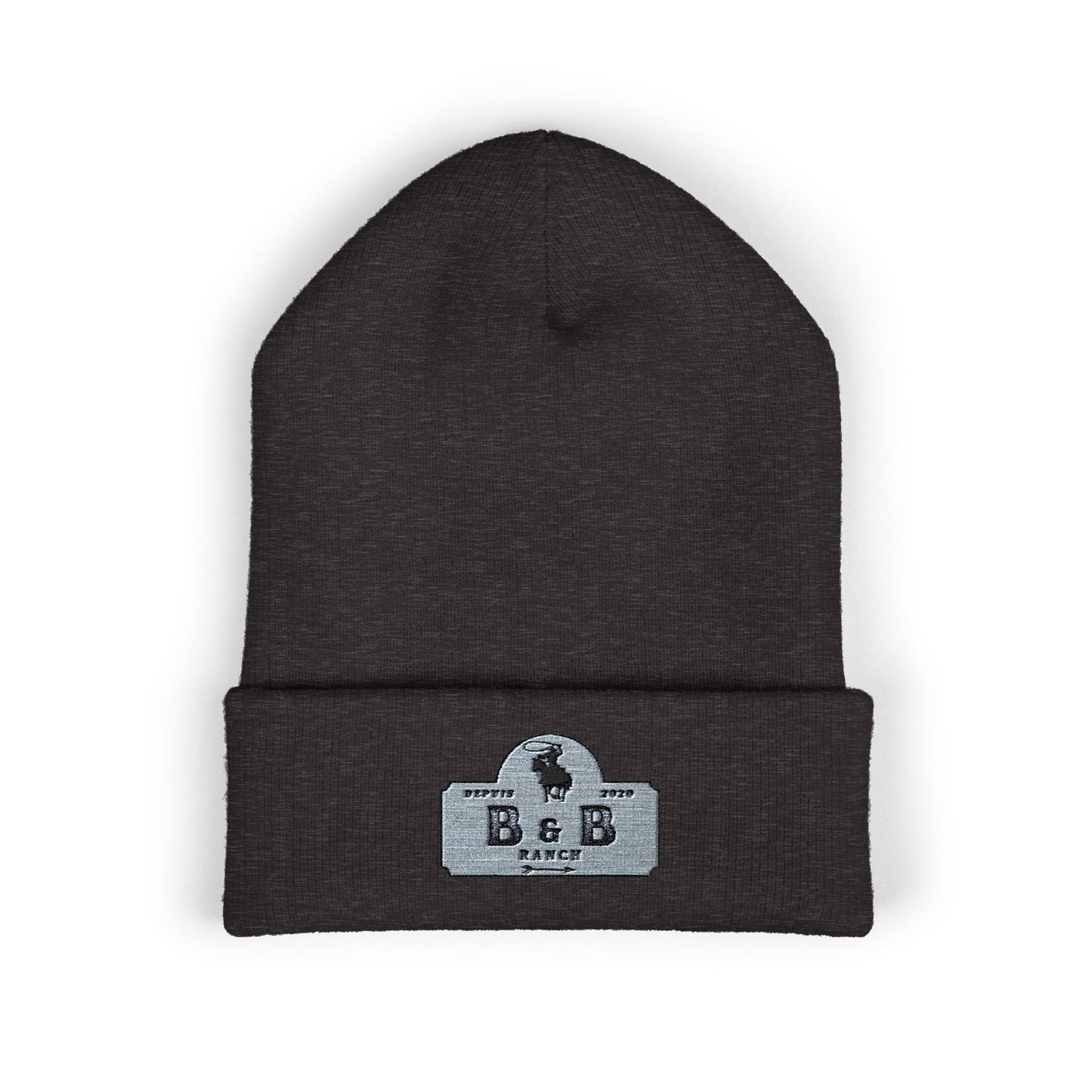 Stylish Embroidered Classic Cuffed Beanie for Fashionable Outdoor Adventures