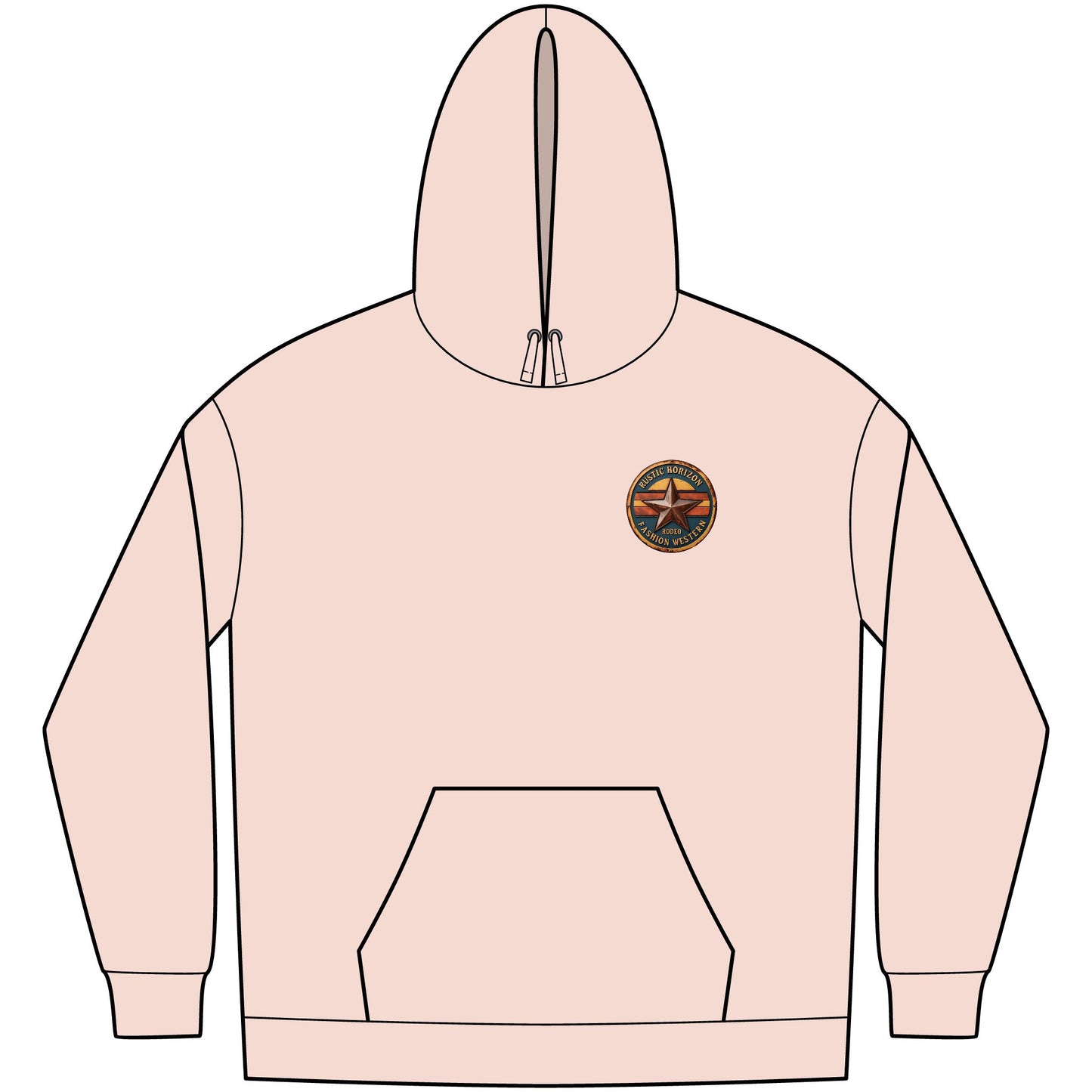 Unisex Western Fleece Hoodie, Rustic Fashion Sweatshirt, Cozy Winter Apparel, Gift for Rodeo Lovers, Casual Outdoor Clothing