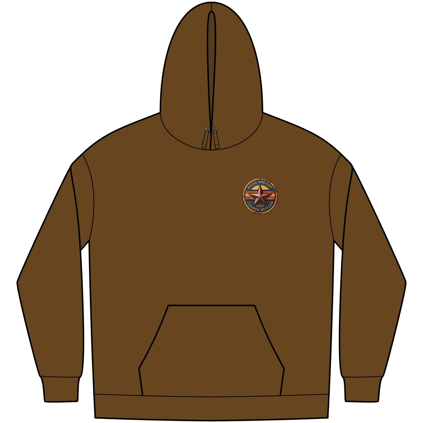 Unisex Western Fleece Hoodie, Rustic Fashion Sweatshirt, Cozy Winter Apparel, Gift for Rodeo Lovers, Casual Outdoor Clothing