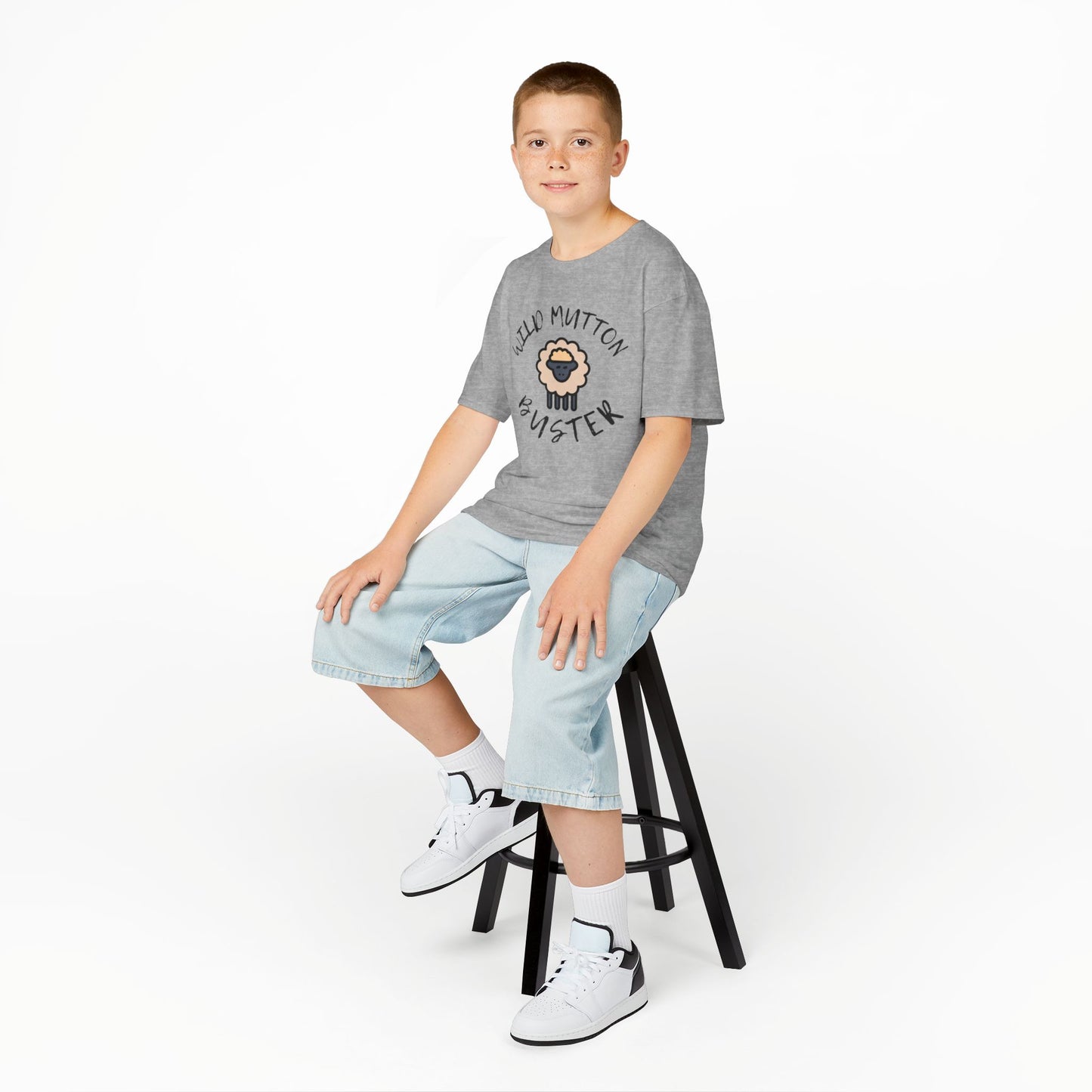 Wild Mutton Buster Kids Tee -  Little Cowboy Design