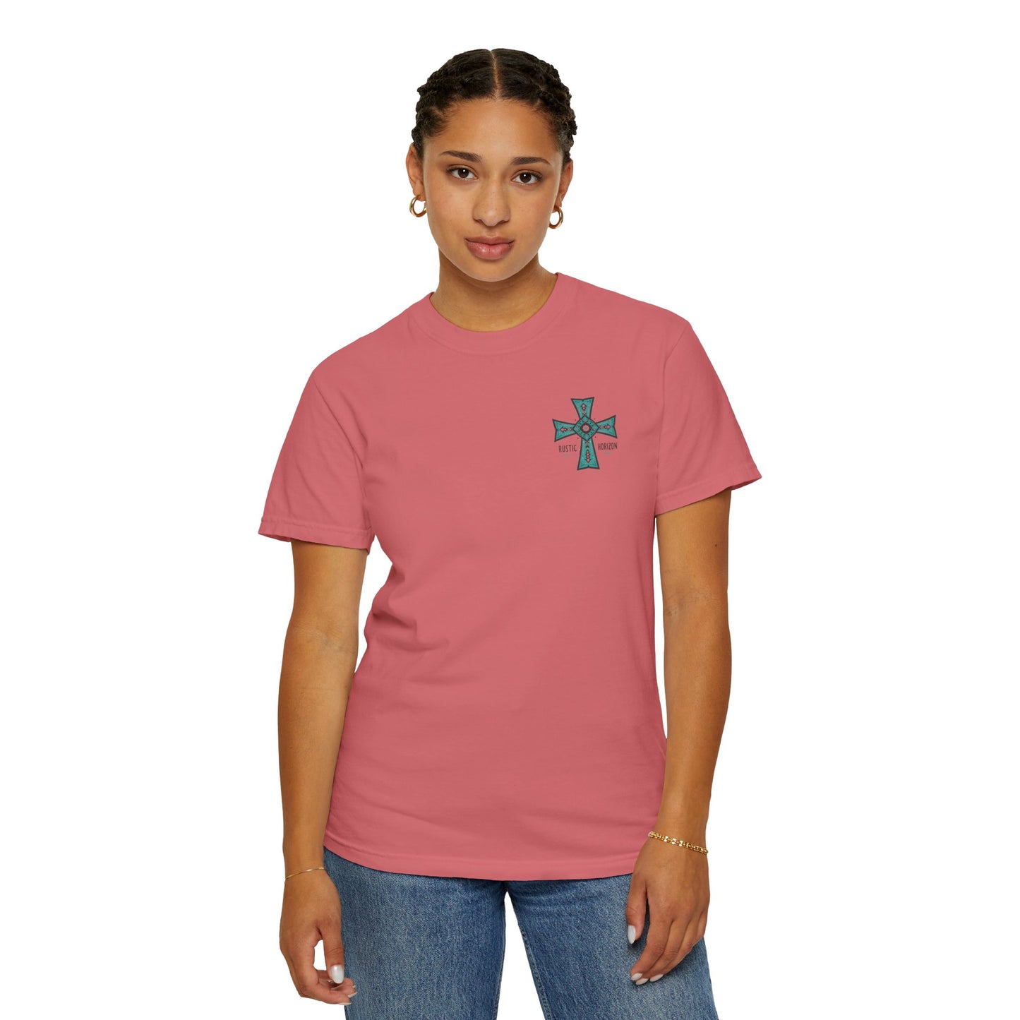 Rustic Horizon cross UNISEX T-Shirt｜Festival Wear, Casual Outfit, Gift for Nature Lovers, Vintage Style Tee, Summer Essential