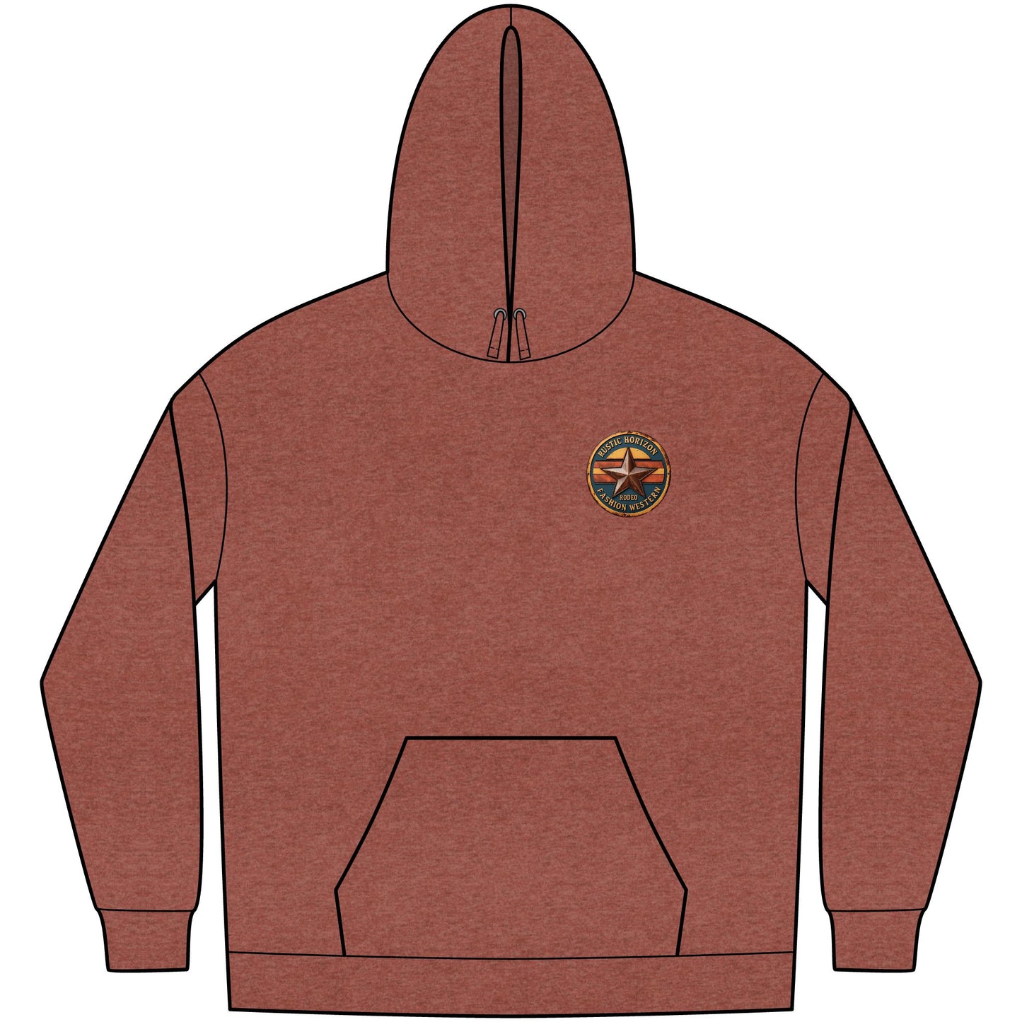 Unisex Western Fleece Hoodie, Rustic Fashion Sweatshirt, Cozy Winter Apparel, Gift for Rodeo Lovers, Casual Outdoor Clothing