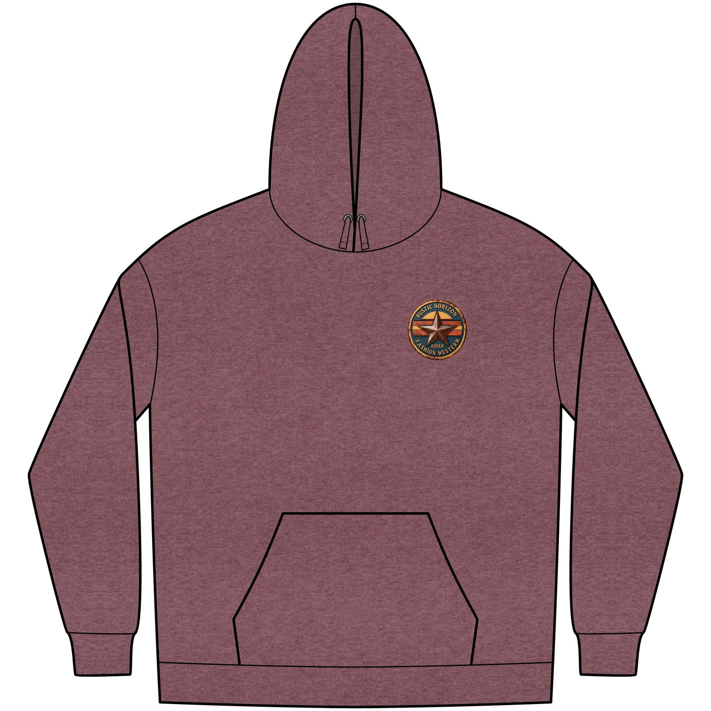 Unisex Western Fleece Hoodie, Rustic Fashion Sweatshirt, Cozy Winter Apparel, Gift for Rodeo Lovers, Casual Outdoor Clothing