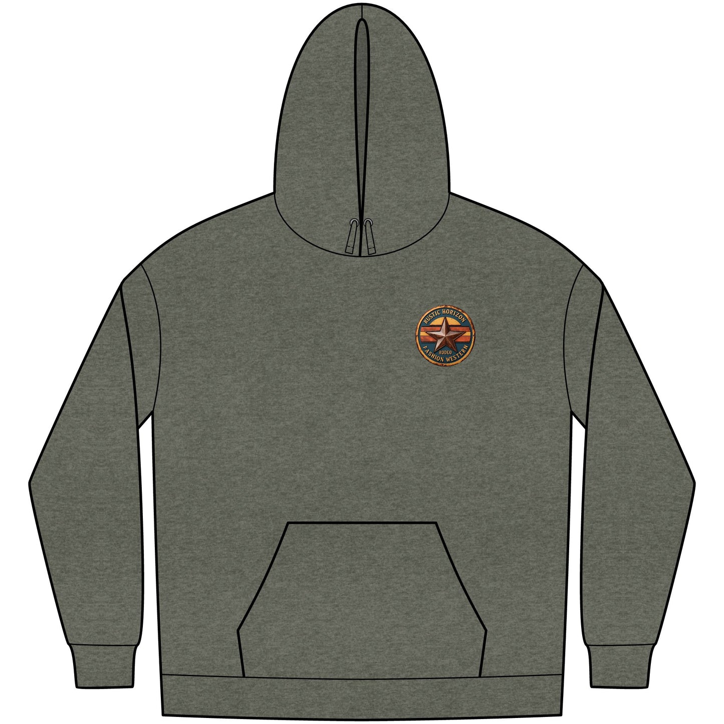 Unisex Western Fleece Hoodie, Rustic Fashion Sweatshirt, Cozy Winter Apparel, Gift for Rodeo Lovers, Casual Outdoor Clothing