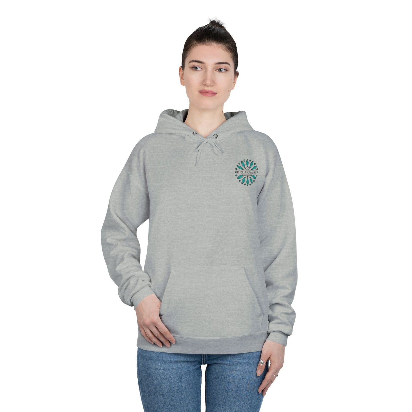 Hoodie Unisexe Breakaway - Turquoise Simple