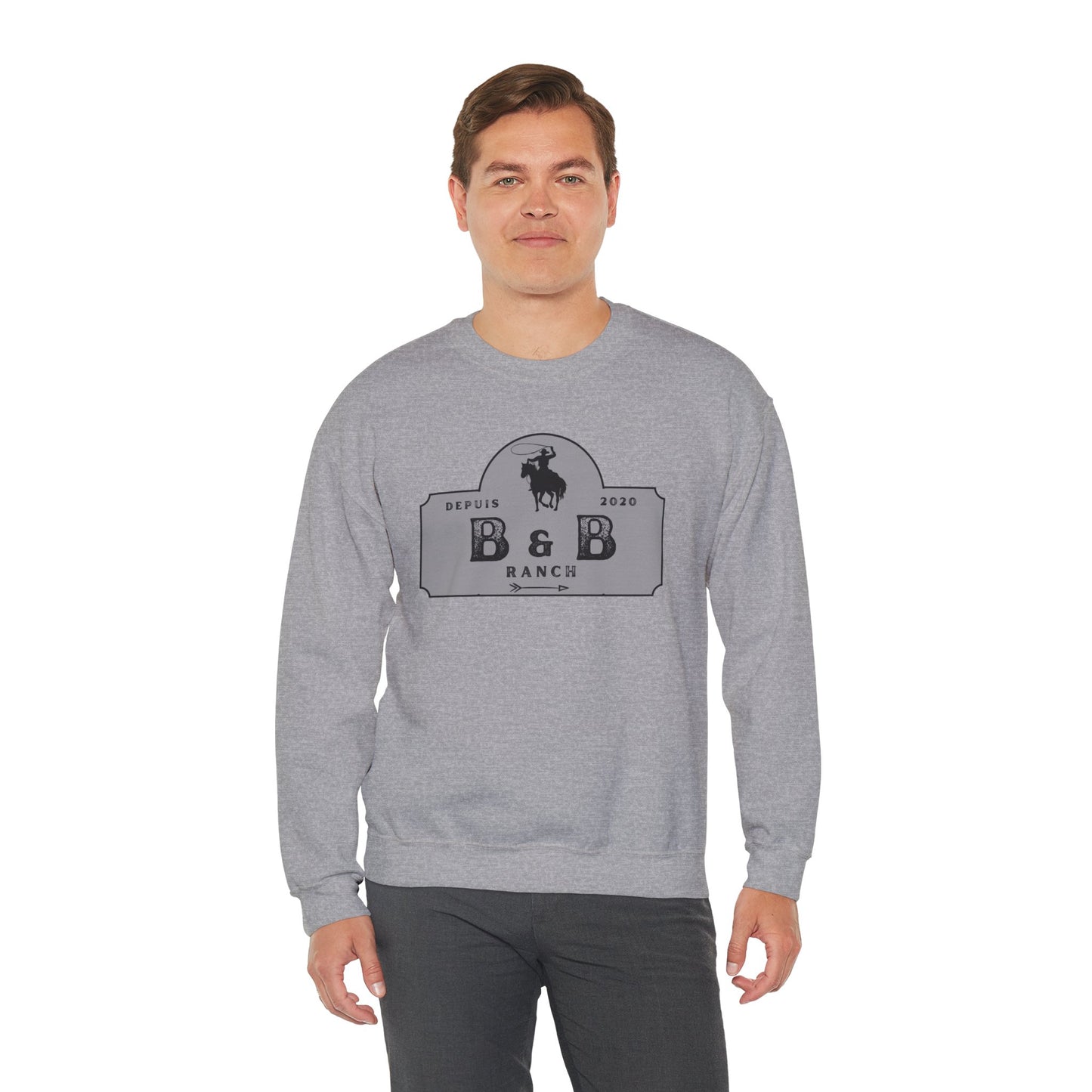 B & B RANCH LOGO Unisex Heavy Blend™ Crewneck Sweatshirt