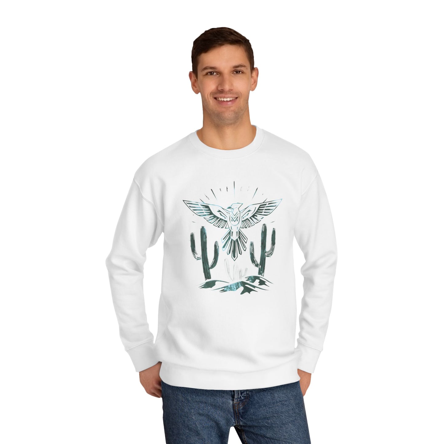 Thunderbird eagle Unisex Crew Sweatshirt - Cozy Cultural Artwear