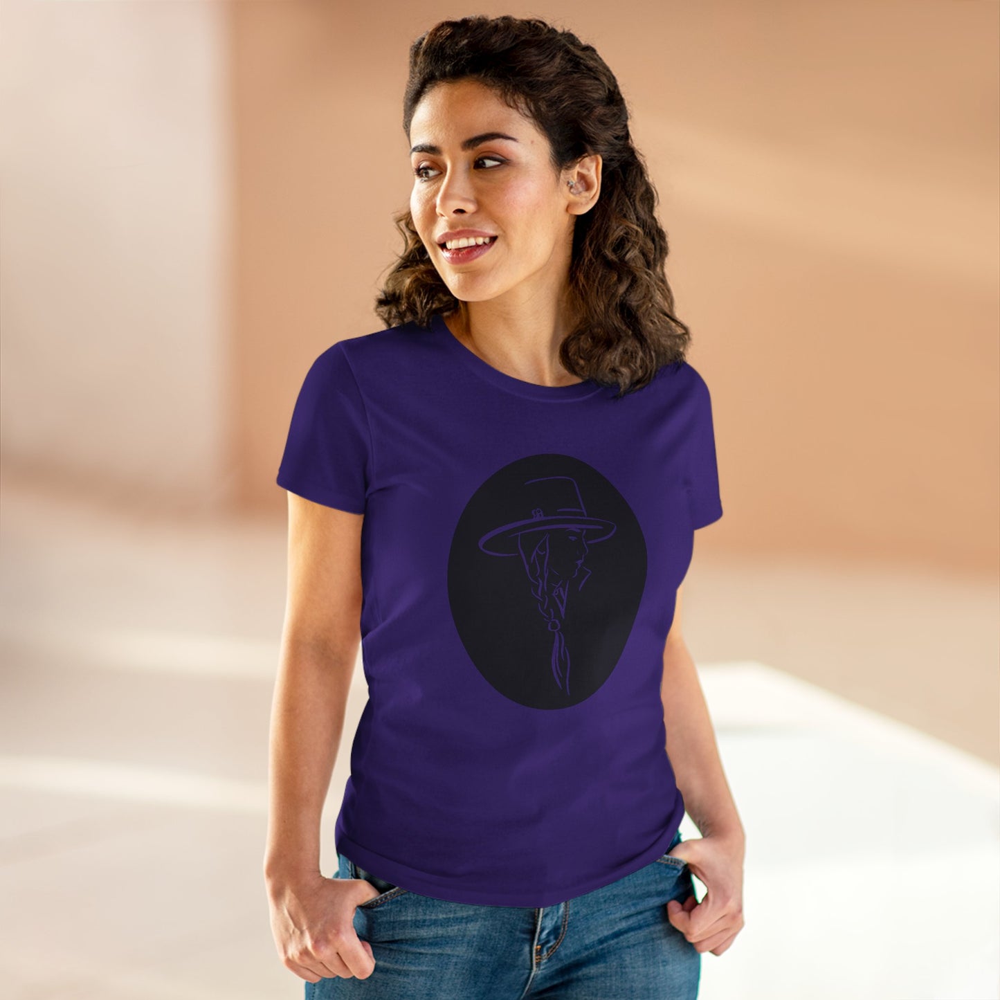 Cowgirl fashion Women's Midweight Cotton Tee SEMI AJUSTÉ