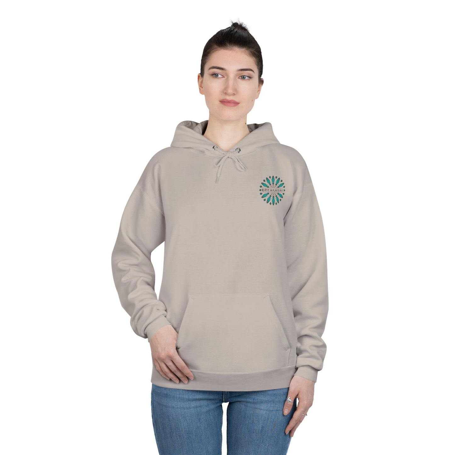 Hoodie Unisexe Breakaway - Turquoise Simple