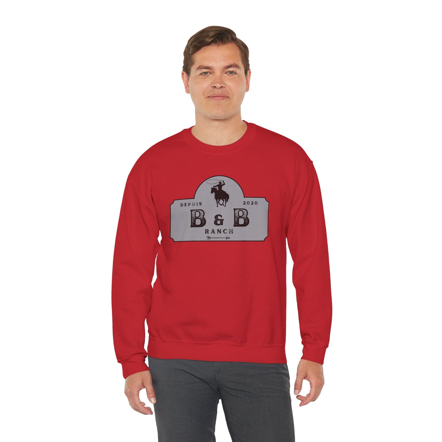 B & B RANCH LOGO Unisex Heavy Blend™ Crewneck Sweatshirt