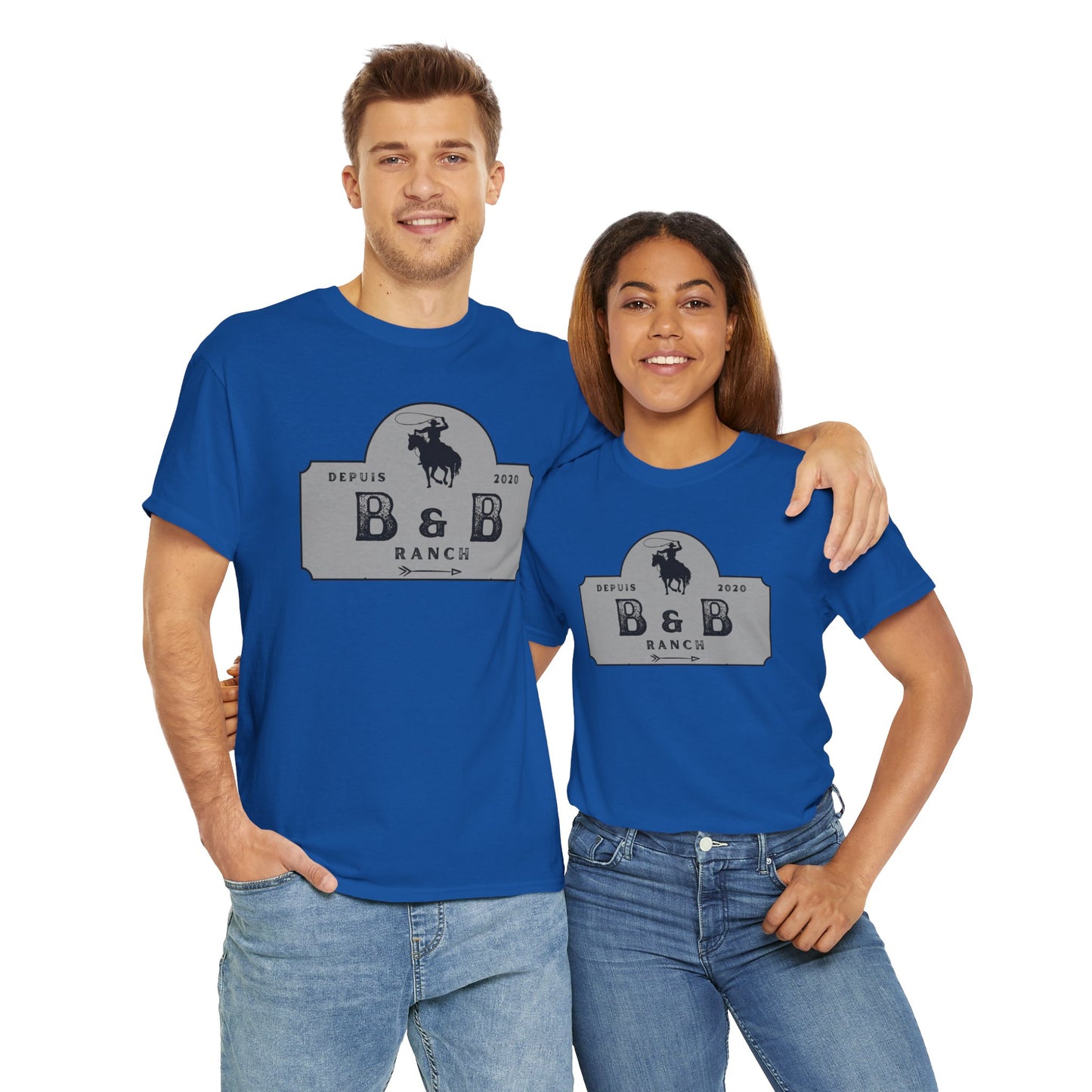 B & B RANCH  LOGO Unisex Heavy Cotton Tee