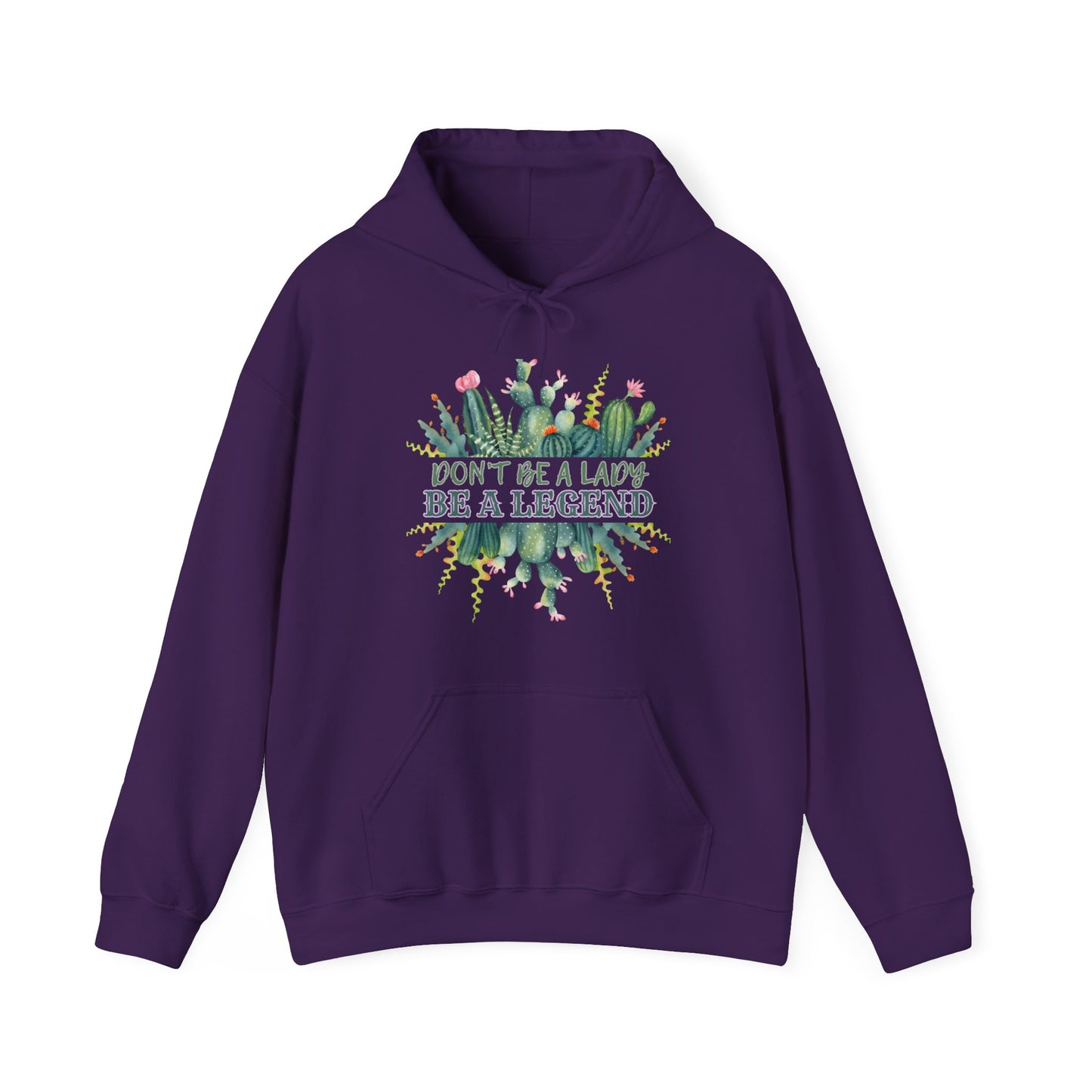 BE A LEGEND LADY CACTUS UNISEX Heavy Blend™ Hooded Sweatshirt