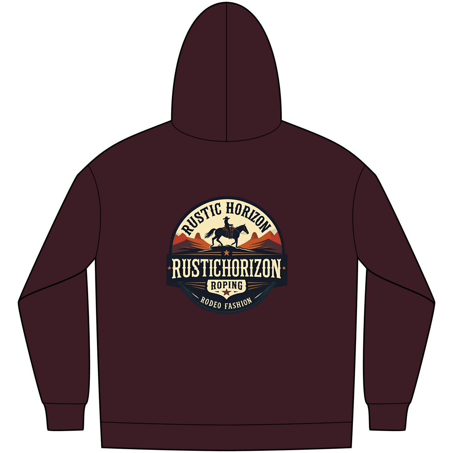 Unisex Western Fleece Hoodie, Rustic Fashion Sweatshirt, Cozy Winter Apparel, Gift for Rodeo Lovers, Casual Outdoor Clothing