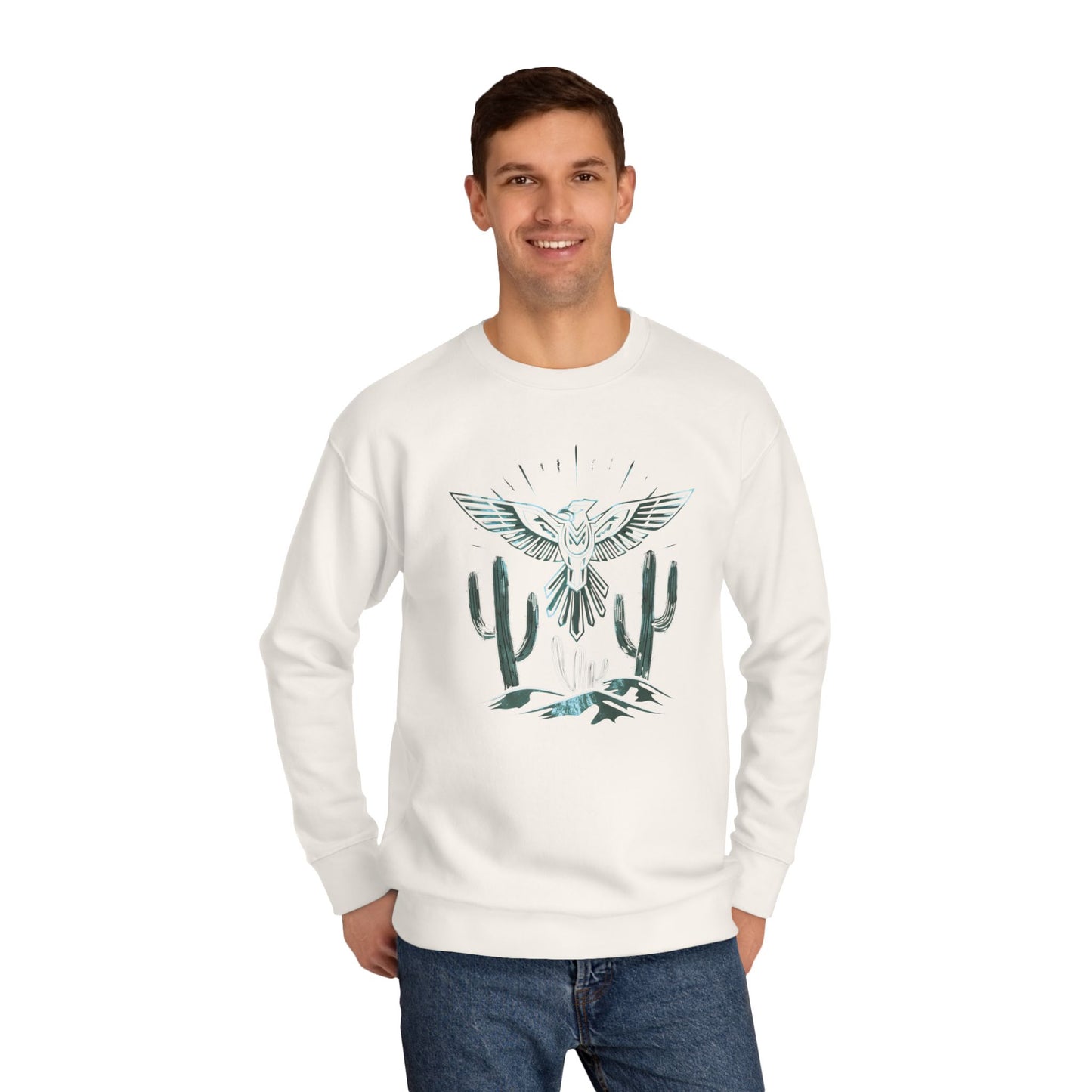 Thunderbird eagle Unisex Crew Sweatshirt - Cozy Cultural Artwear