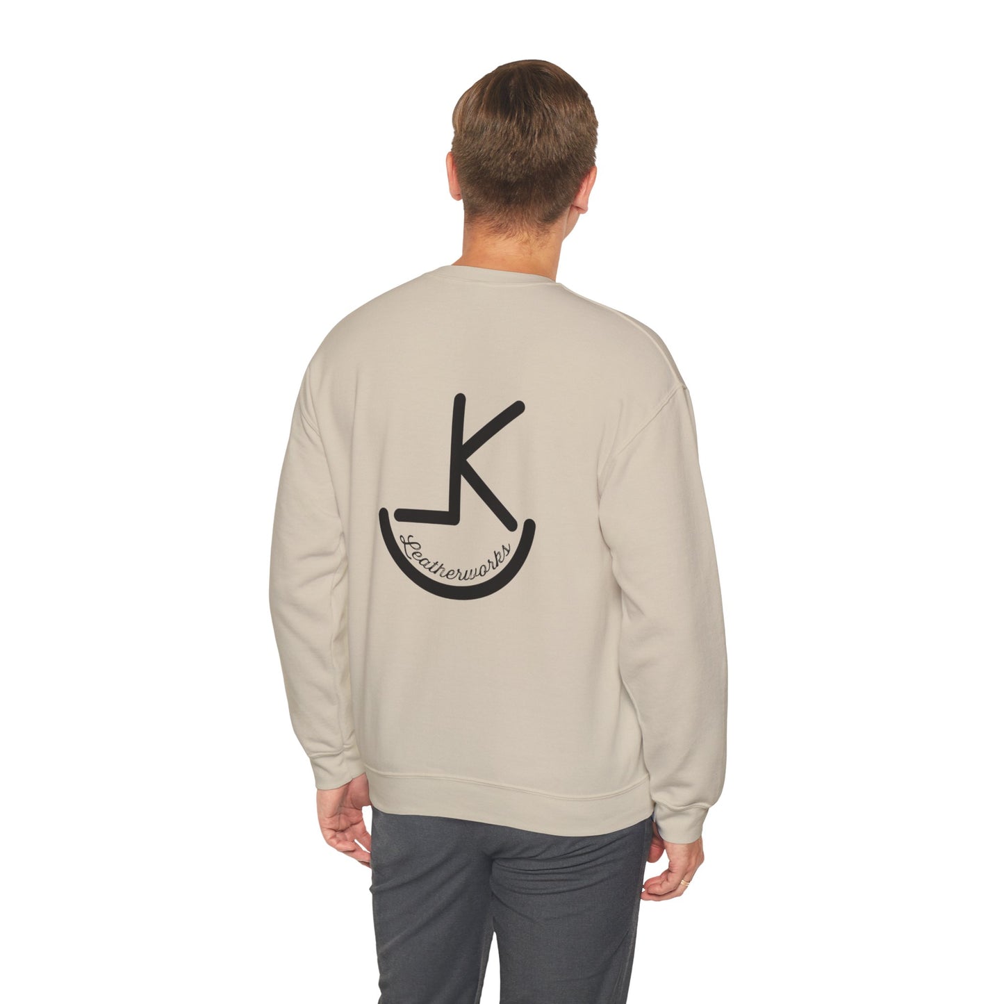 KL Leatherworks noir Minimalist Logo Crewneck Sweatshirt