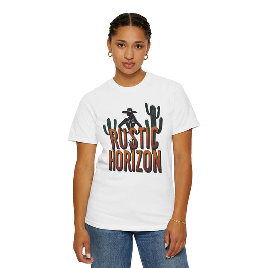 Rustic Horizon UNISEX T-Shirt｜Festival Wear, Casual Outfit, Gift for Nature Lovers, Vintage Style Tee, Summer Essential