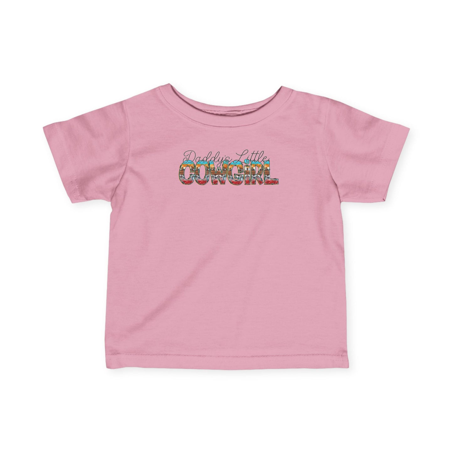 DADDY'S LITTLE COWGIRLS Infant Fine Jersey Tee