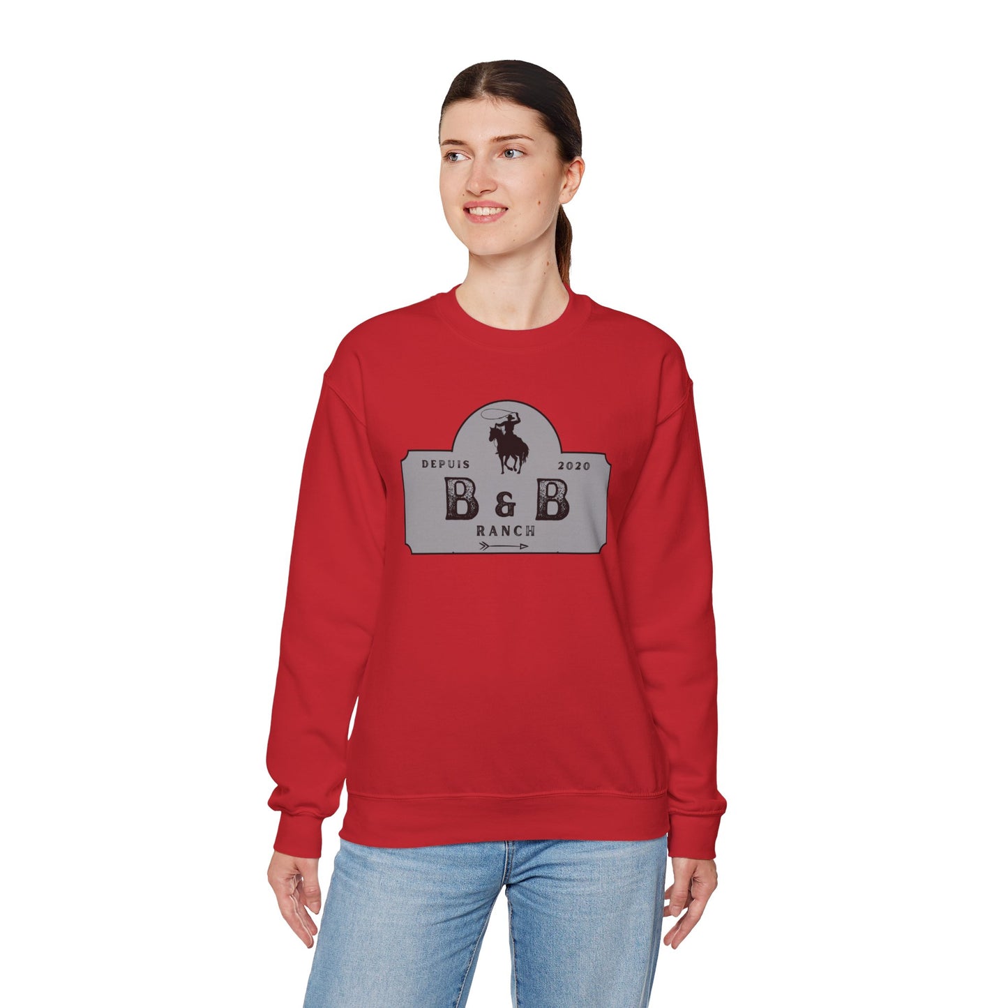 B & B RANCH LOGO Unisex Heavy Blend™ Crewneck Sweatshirt