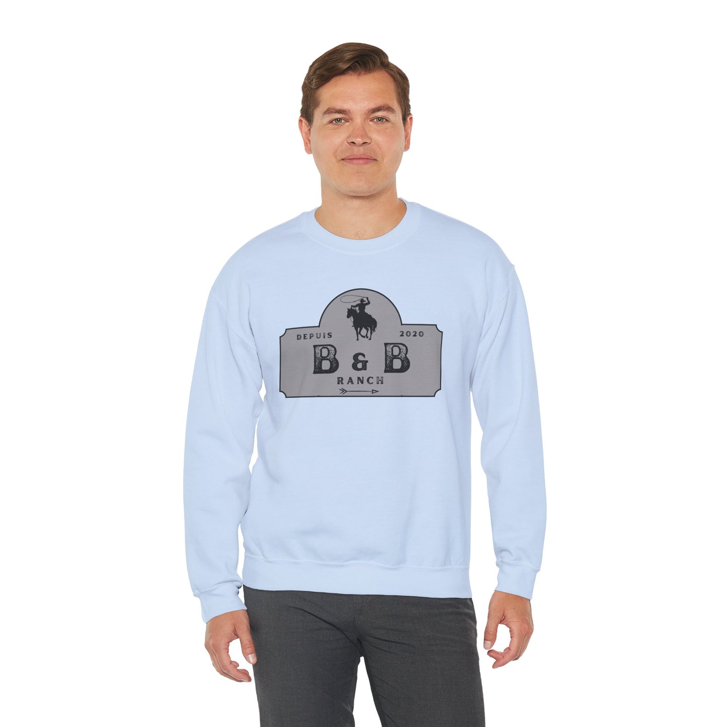 B & B RANCH LOGO Unisex Heavy Blend™ Crewneck Sweatshirt