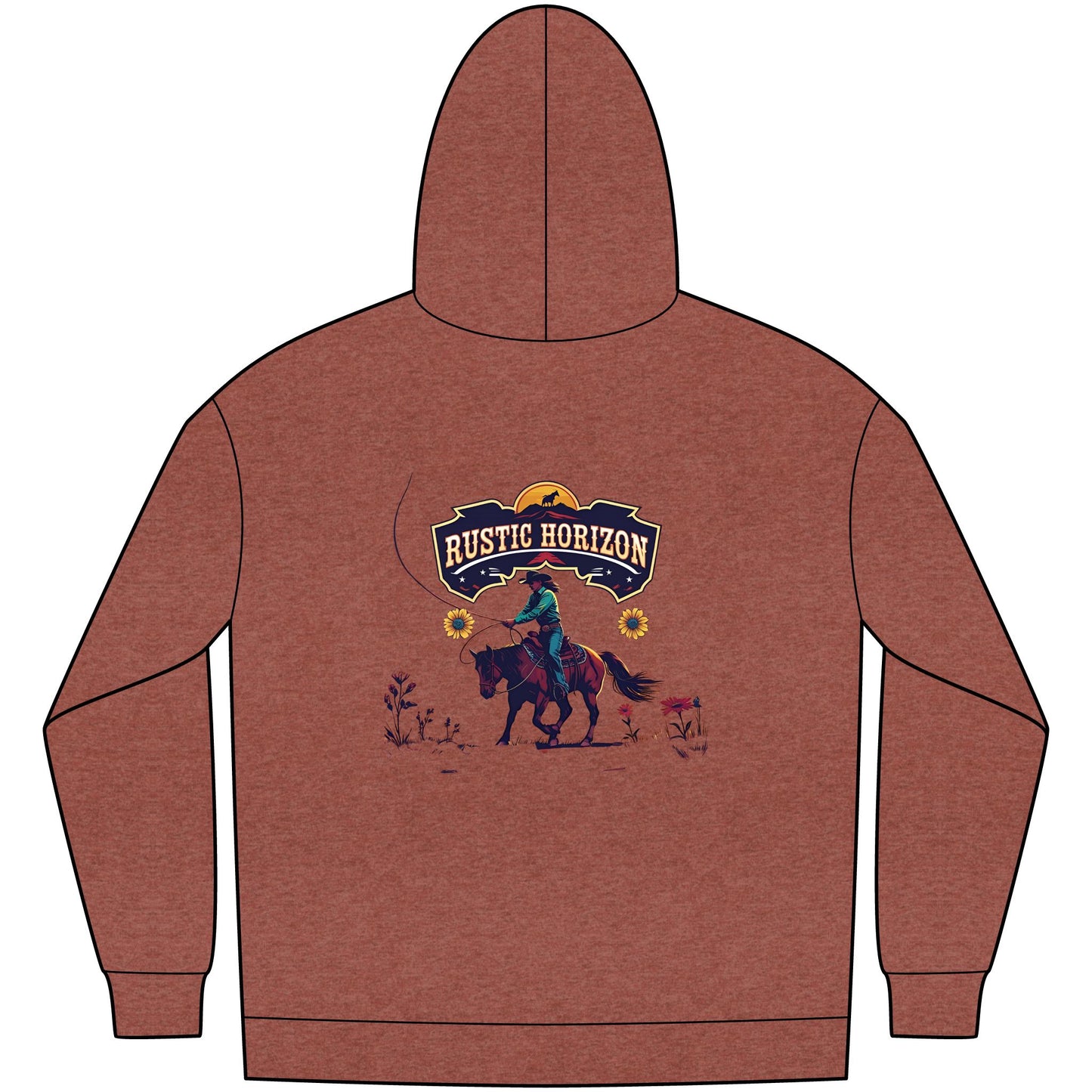 Cowgirl Unisex Western Fleece Hoodie, Rustic Fashion Sweatshirt, Cozy Winter Apparel, Gift for Rodeo Lovers, Casual Outdoor Clothing