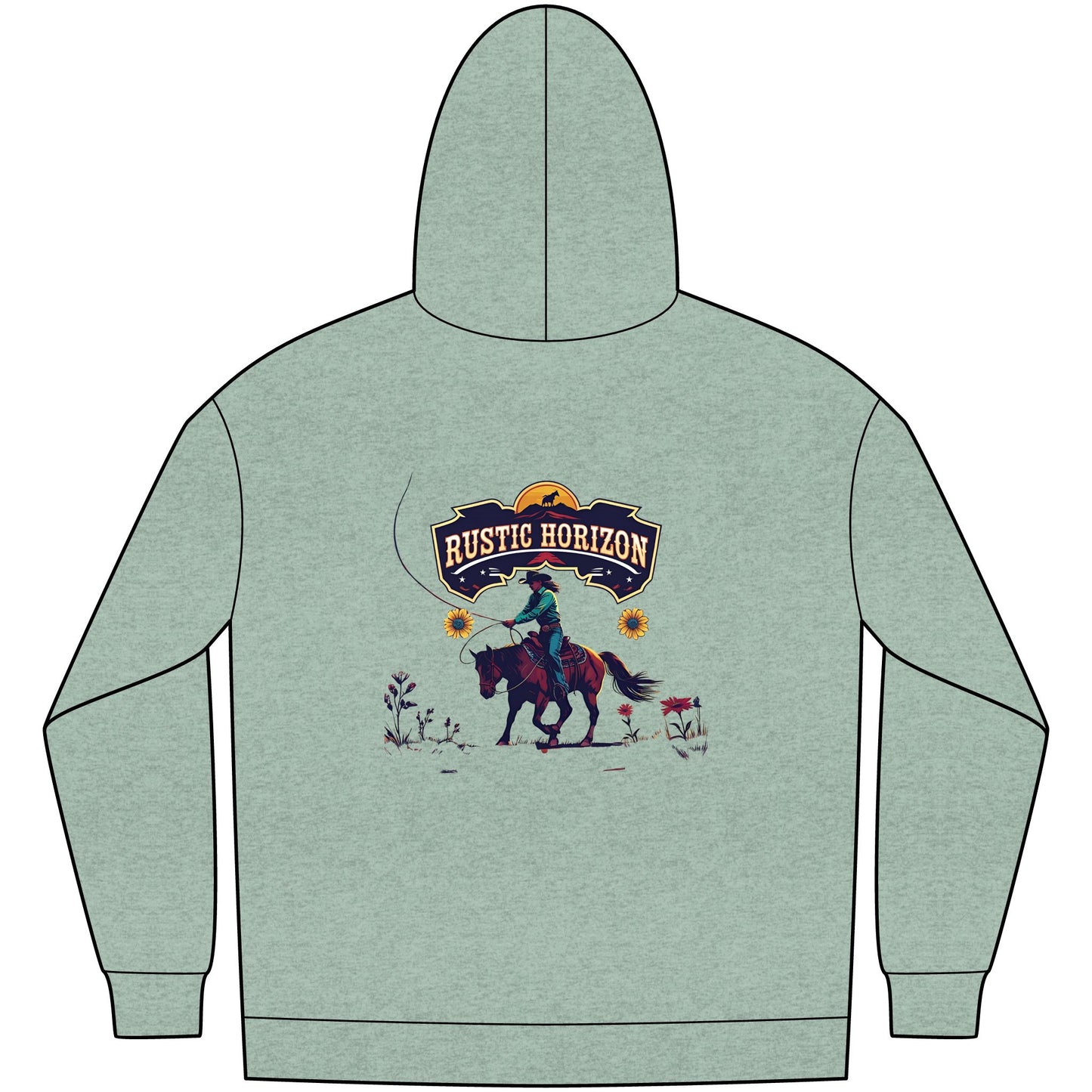 Cowgirl Unisex Western Fleece Hoodie, Rustic Fashion Sweatshirt, Cozy Winter Apparel, Gift for Rodeo Lovers, Casual Outdoor Clothing