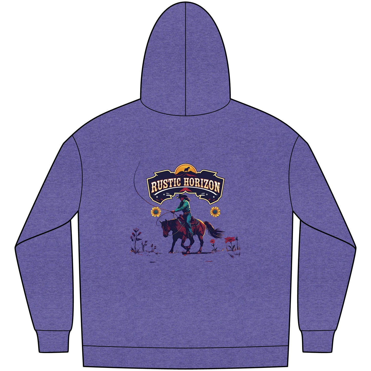 Cowgirl Unisex Western Fleece Hoodie, Rustic Fashion Sweatshirt, Cozy Winter Apparel, Gift for Rodeo Lovers, Casual Outdoor Clothing