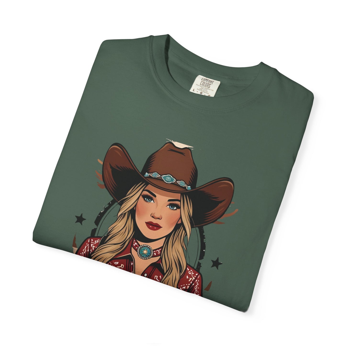 Darlin Rustic Horizon Cowgirl  UNISEX T-Shirt｜Festival Wear, Casual Outfit, Gift for Nature Lovers, Vintage Style Tee, Summer Essential