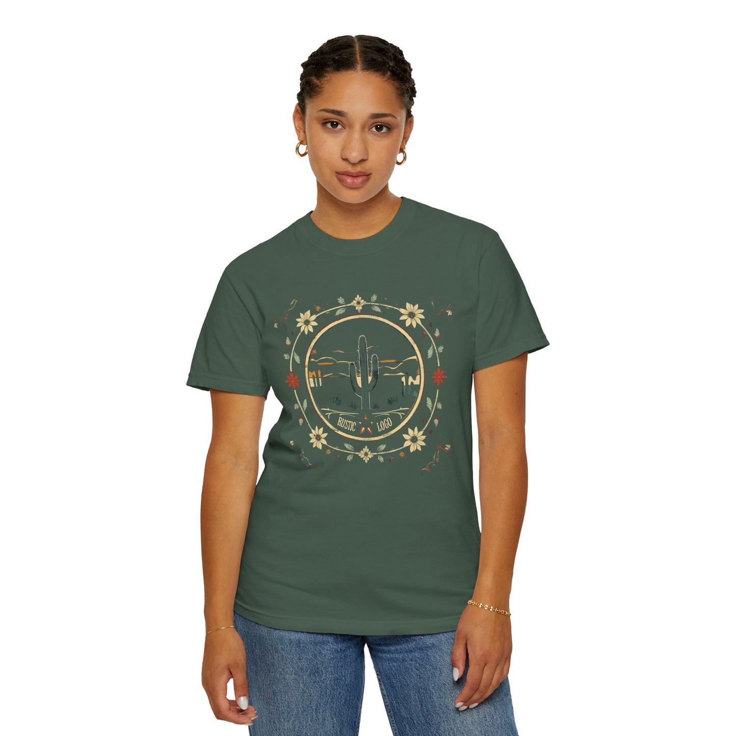 Rustic Horizon Soft Cactus UNISEX T-Shirt｜Festival Wear, Casual Outfit, Gift for Nature Lovers, Vintage Style Tee, Summer Essential