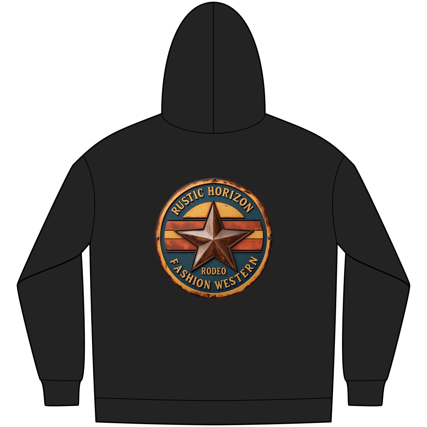 Unisex Western Fleece Hoodie, Rustic Fashion Sweatshirt, Cozy Winter Apparel, Gift for Rodeo Lovers, Casual Outdoor Clothing