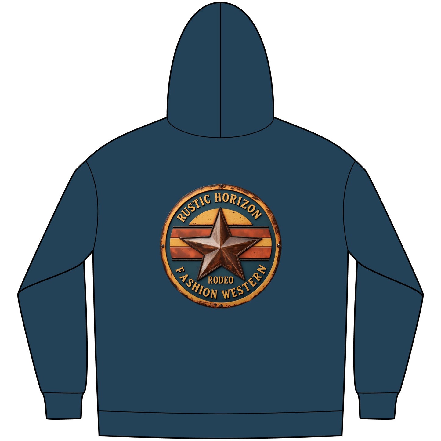 Unisex Western Fleece Hoodie, Rustic Fashion Sweatshirt, Cozy Winter Apparel, Gift for Rodeo Lovers, Casual Outdoor Clothing