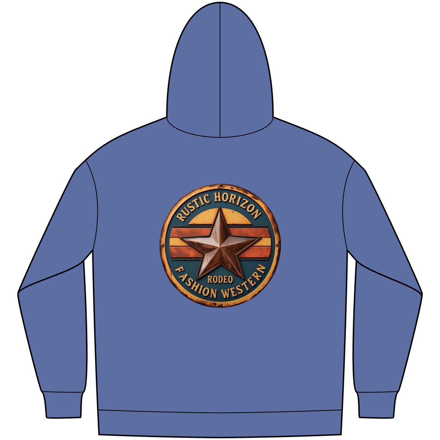 Unisex Western Fleece Hoodie, Rustic Fashion Sweatshirt, Cozy Winter Apparel, Gift for Rodeo Lovers, Casual Outdoor Clothing