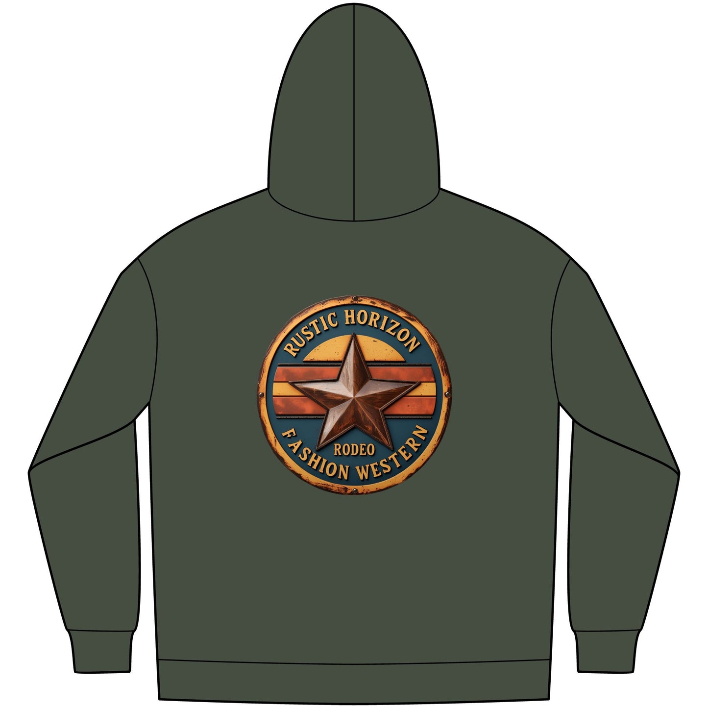 Unisex Western Fleece Hoodie, Rustic Fashion Sweatshirt, Cozy Winter Apparel, Gift for Rodeo Lovers, Casual Outdoor Clothing