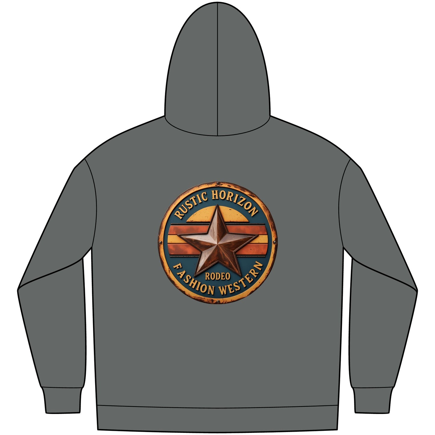 Unisex Western Fleece Hoodie, Rustic Fashion Sweatshirt, Cozy Winter Apparel, Gift for Rodeo Lovers, Casual Outdoor Clothing
