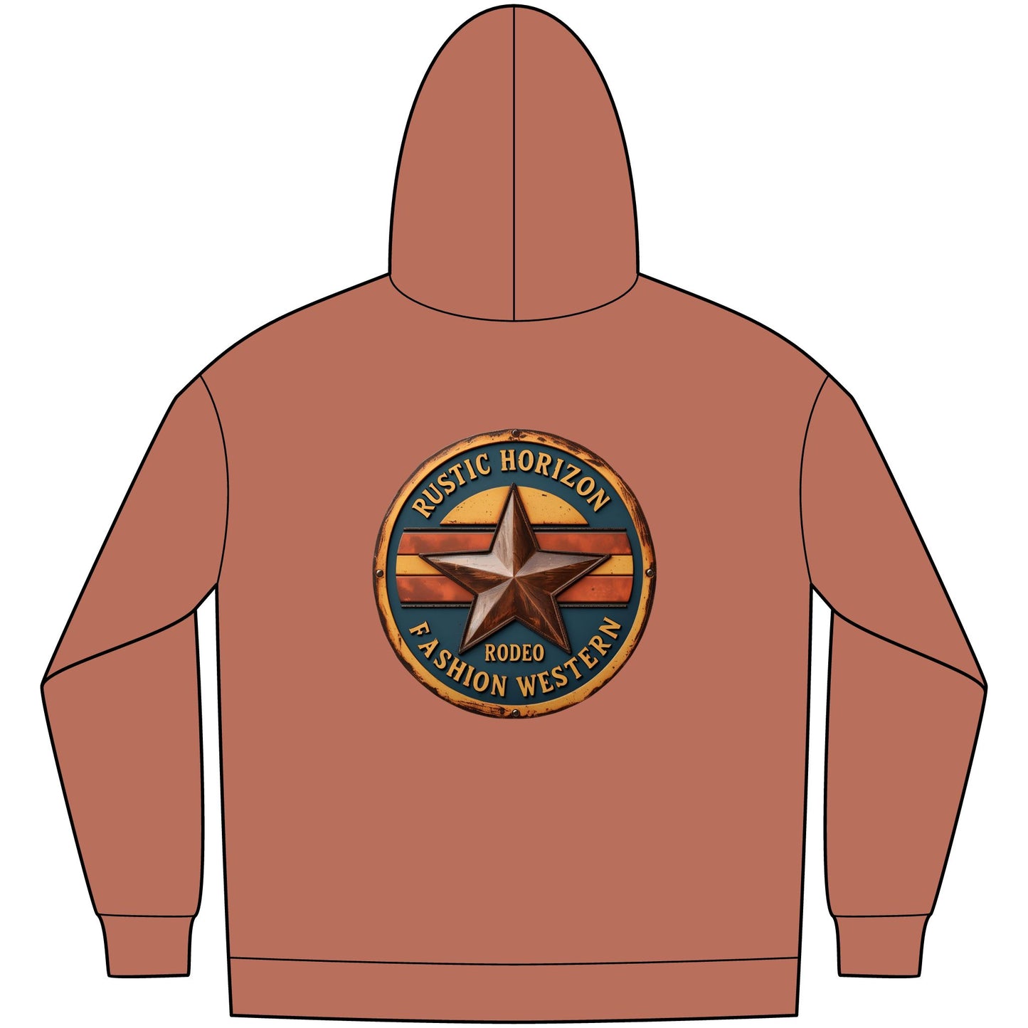 Unisex Western Fleece Hoodie, Rustic Fashion Sweatshirt, Cozy Winter Apparel, Gift for Rodeo Lovers, Casual Outdoor Clothing