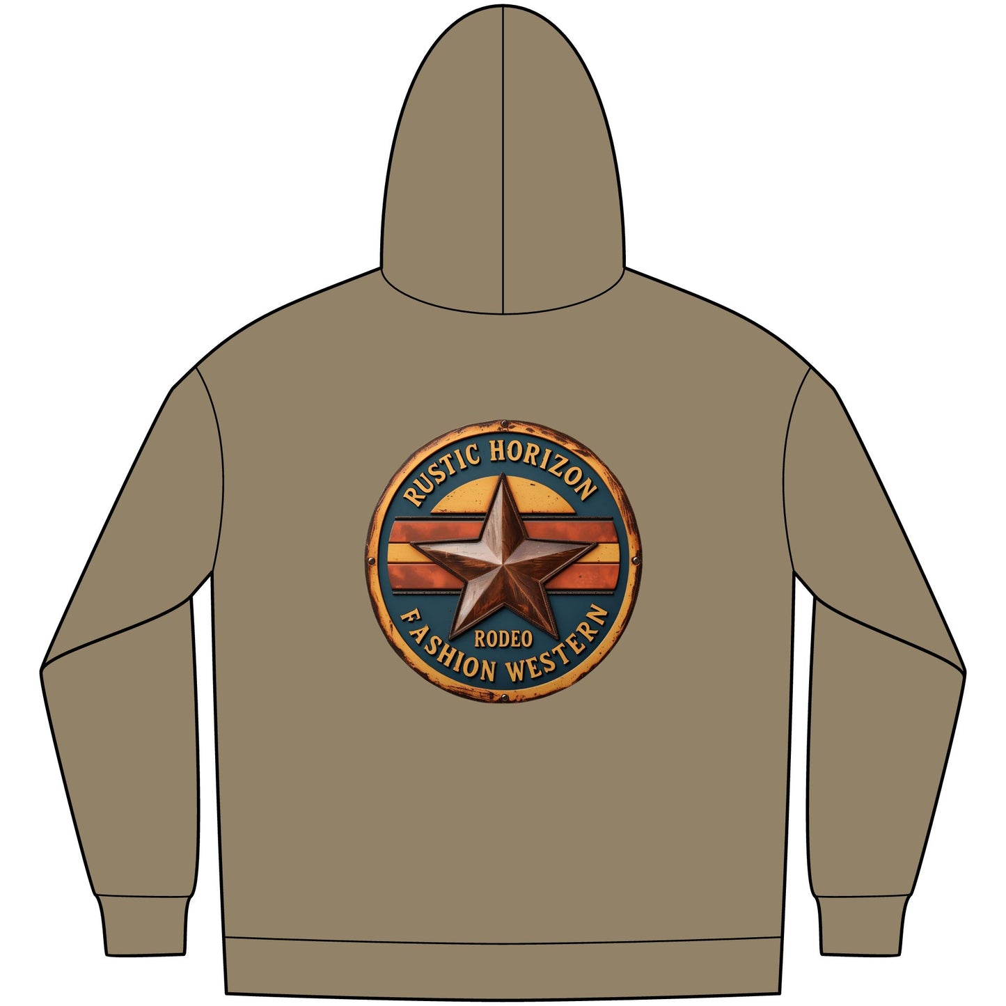 Unisex Western Fleece Hoodie, Rustic Fashion Sweatshirt, Cozy Winter Apparel, Gift for Rodeo Lovers, Casual Outdoor Clothing