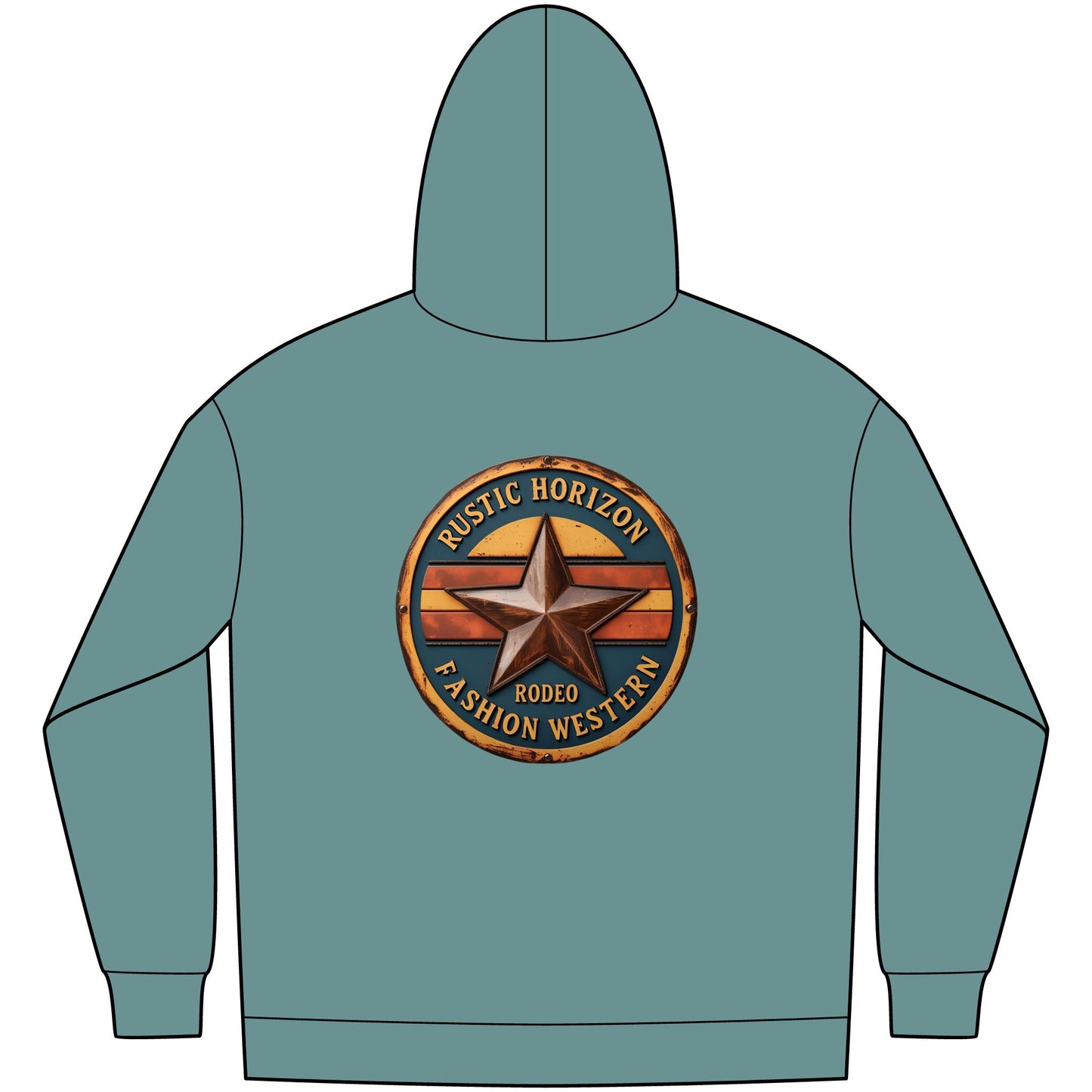 Unisex Western Fleece Hoodie, Rustic Fashion Sweatshirt, Cozy Winter Apparel, Gift for Rodeo Lovers, Casual Outdoor Clothing