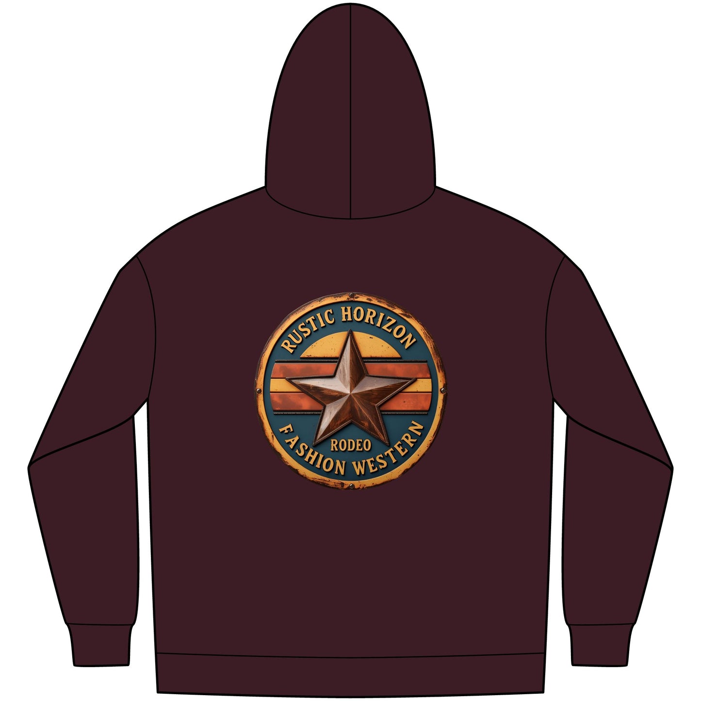 Unisex Western Fleece Hoodie, Rustic Fashion Sweatshirt, Cozy Winter Apparel, Gift for Rodeo Lovers, Casual Outdoor Clothing