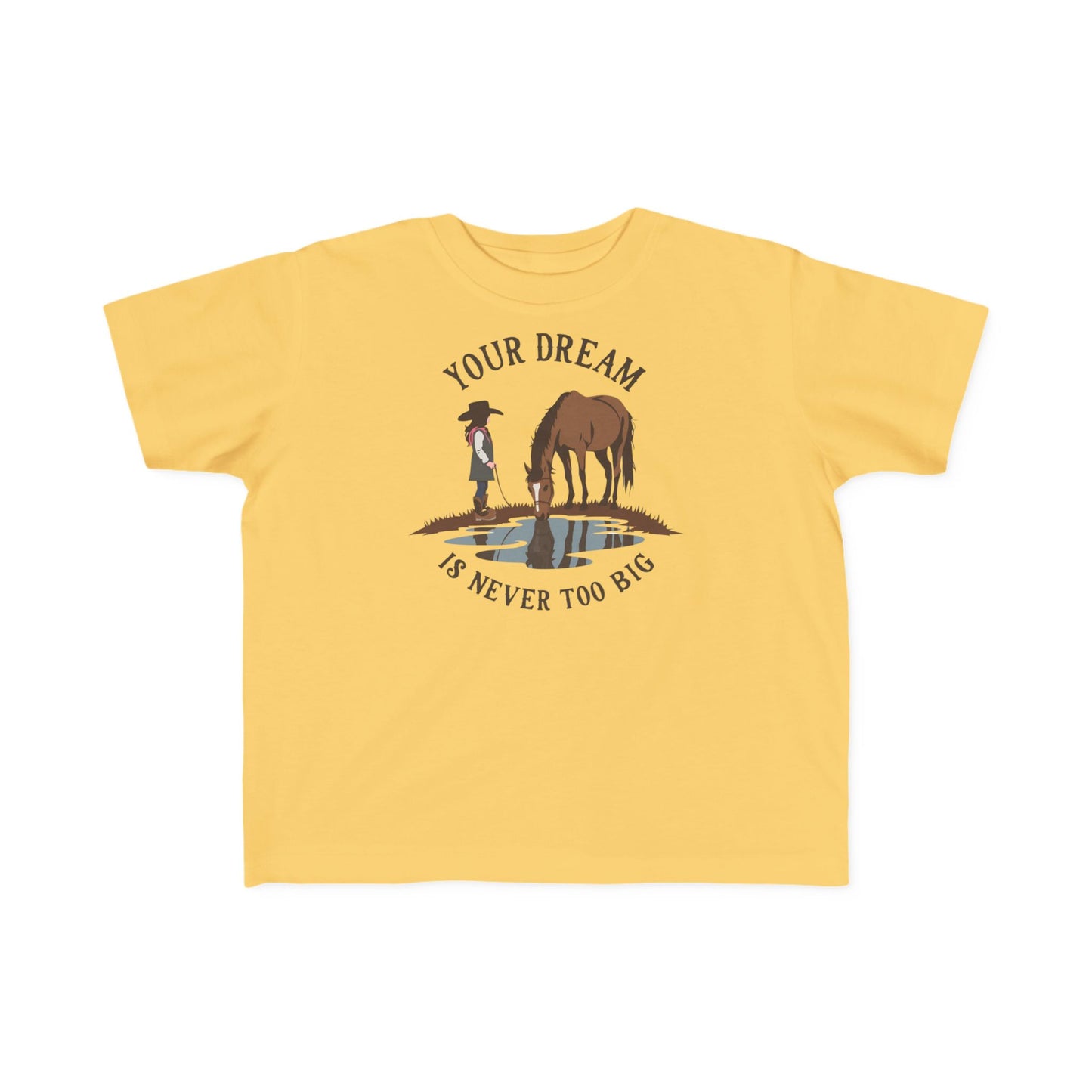 Youth "Your Dream Is Never Too Big" Cowboy & Horse Kids Shirt
