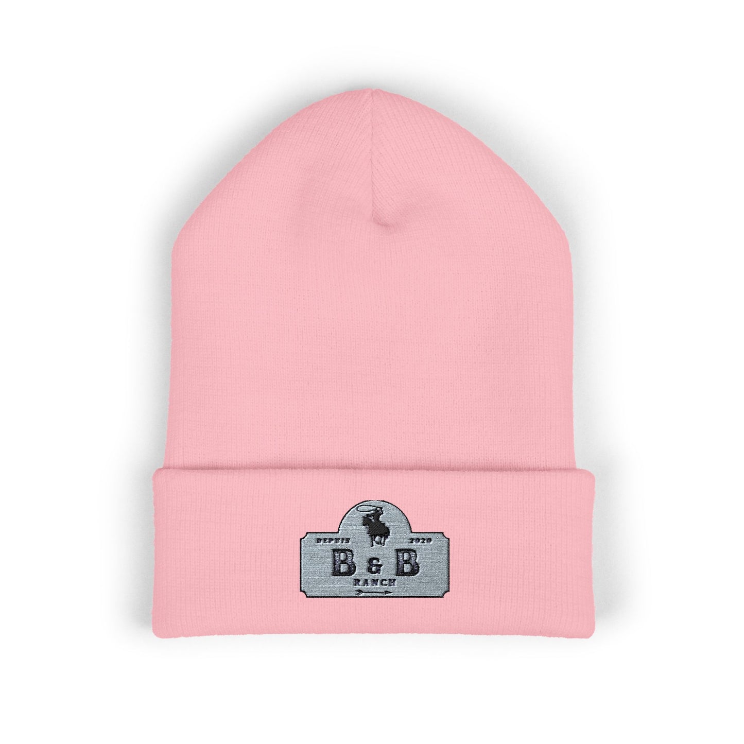 Stylish Embroidered Classic Cuffed Beanie for Fashionable Outdoor Adventures