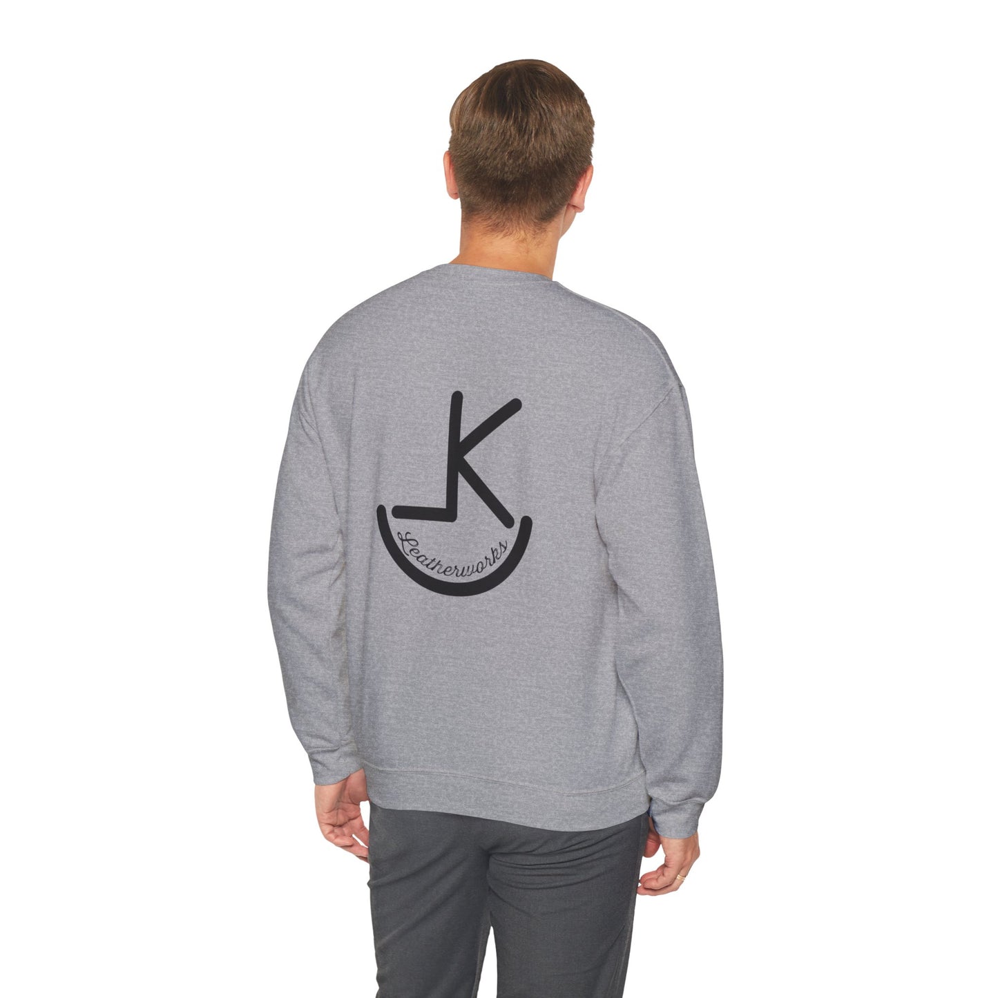 KL Leatherworks noir Minimalist Logo Crewneck Sweatshirt