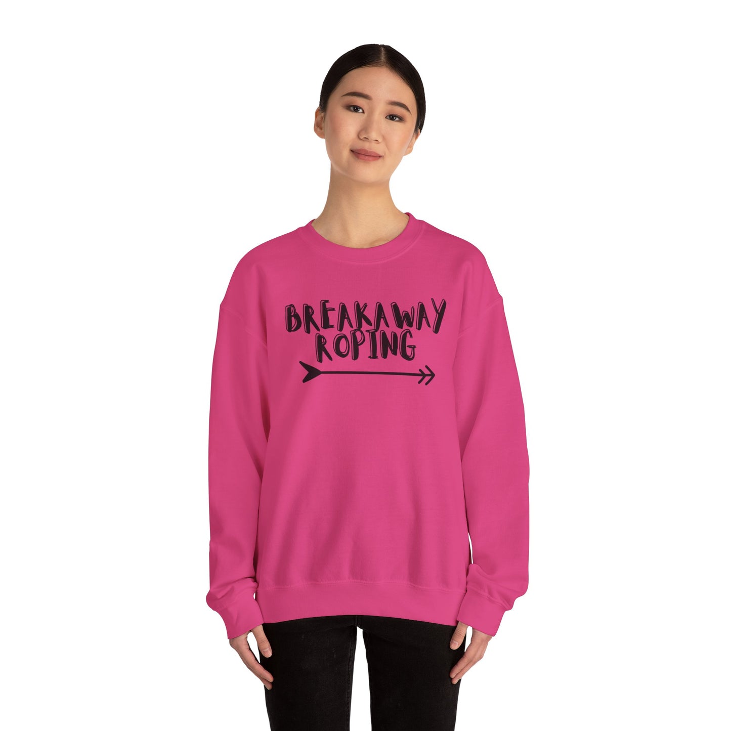 BREAKAWAY ROPING COWGIRL UNISEX Heavy Blend™ Crewneck Sweatshirt