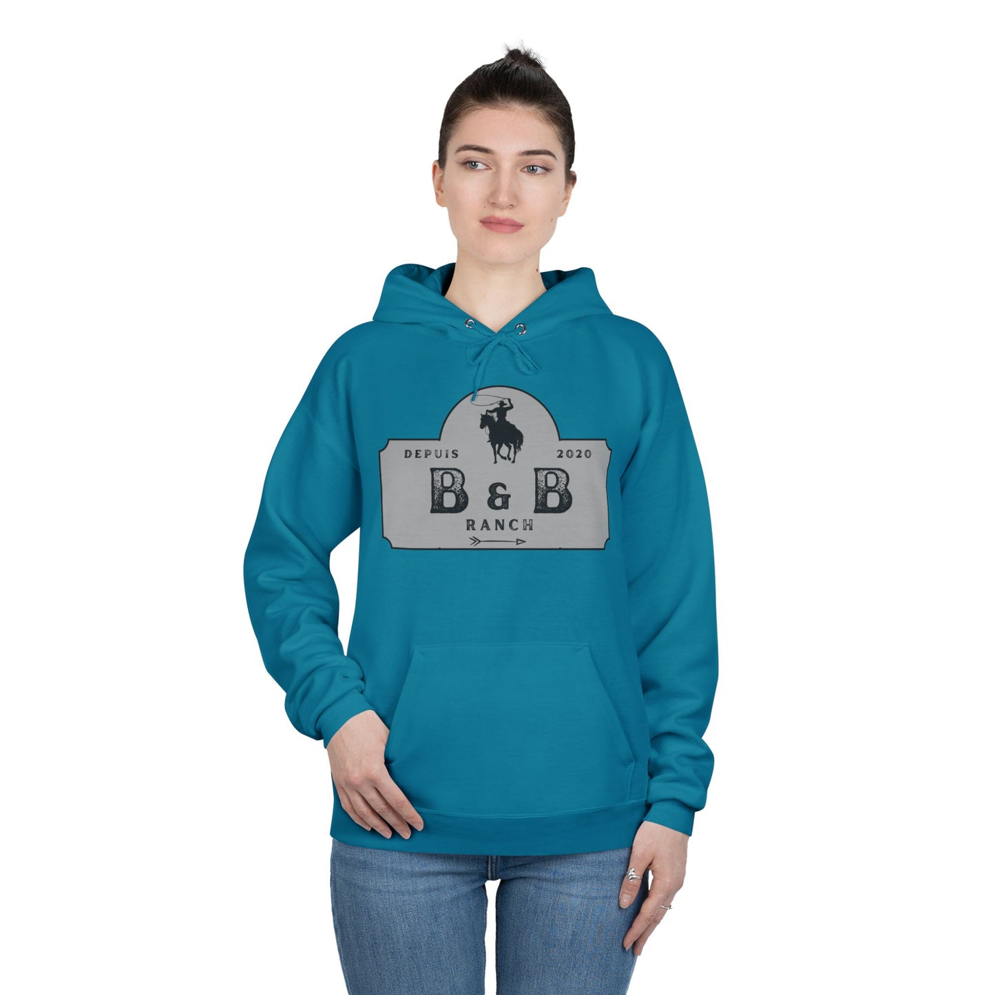 RANCH B & B LOGO Unisex EcoSmart® Pullover Hoodie Sweatshirt